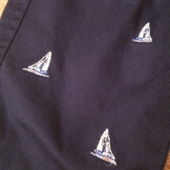 Ralph Lauren Navy Sailboat Pants - Picture 2 of 9